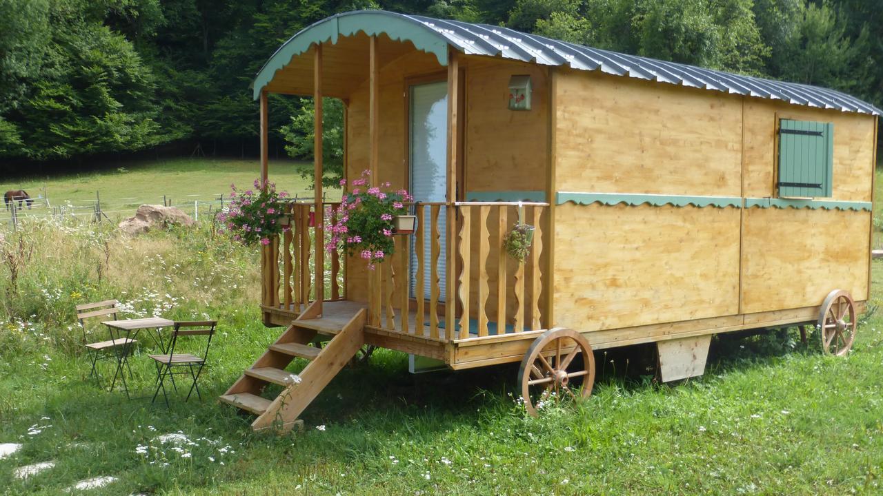 Bed and Breakfast Roulottes Django et Bella à Gueberschwihr Extérieur photo